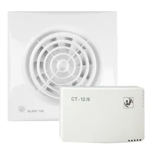 Вентилятор вытяжной KIT SILENT 100 CZ Design 3 C 12V (IP57)