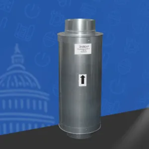 Угольный канальный Фильтр V-300 м3 100/300 мм Угольный канальный Фильтр V-300 м3 100/300 мм