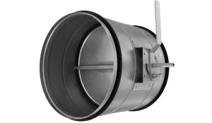 Заслонка круглая регулирующая VKDR 250 оцинкованная сталь с приводом GRA326.1E 12