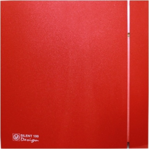 Вентилятор вытяжной Silent 100 CRZ Red Design 4С (с таймером)
