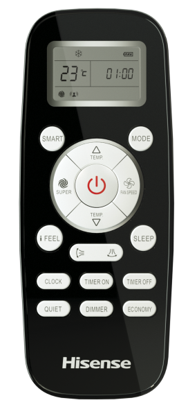 Внутренний блок настенного типа серии PREMIUM BLACK FREE Match DC Inverter AMS-12UR4SVETG67(B) Hisense