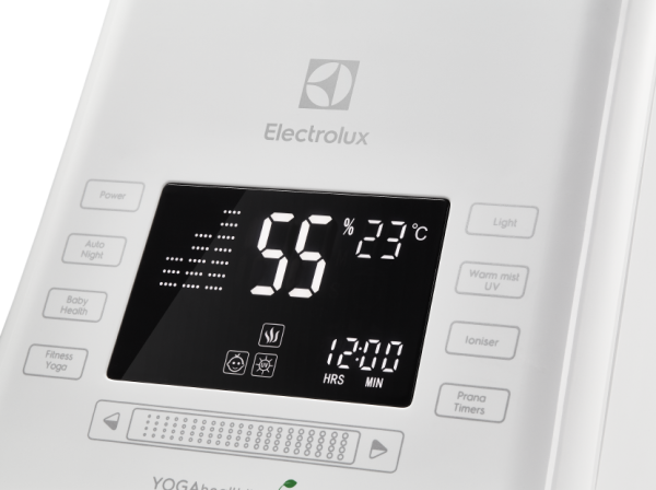 Ультразвуковой увлажнитель воздуха ecoBIOCOMPLEX Electrolux EHU 3815D YOGAhealthline